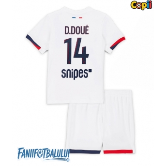Paris Saint-Germain Desire Doue #14 Echipament de Fotbal Replică 2025-26 Copii Deplasare (+ Șorturi)